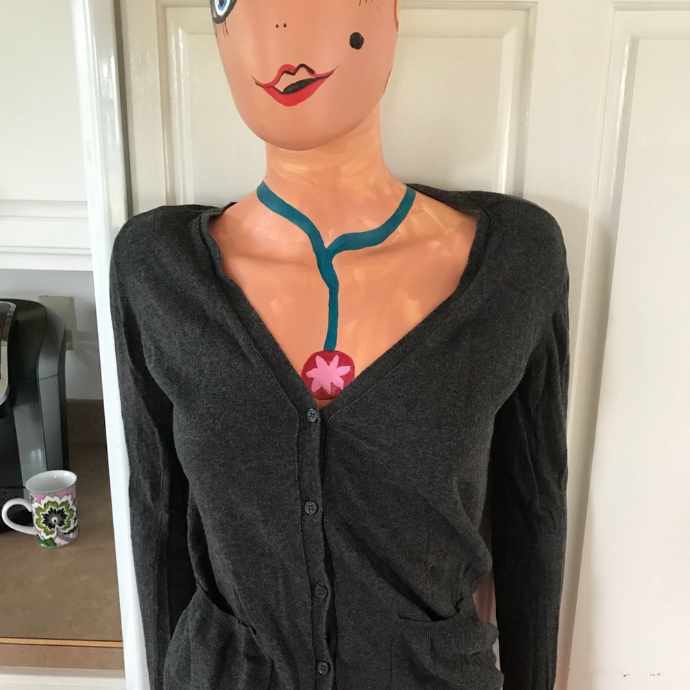 A button up sweater for layering!